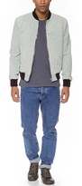 Thumbnail for your product : Anzevino Getty Perforated Leather Bomber