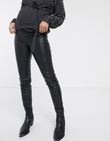 Thumbnail for your product : Mama Licious Mamalicious faux leather trousers with bump band