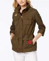 Thumbnail for your product : Vince Camuto Hooded Patch-Detail Anorak