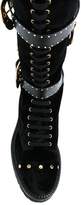 Thumbnail for your product : Fausto Puglisi buckle studded boots