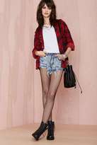 Thumbnail for your product : Nasty Gal Distressed Out Cutoffs