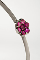 Thumbnail for your product : Bayco 18-karat Blackened Gold Ruby Cuff - White gold