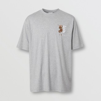 Burberry Contrast Logo Graphic Cotton T-shirt