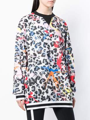 NO KA 'OI No Ka' Oi printed leopard sweatshirt