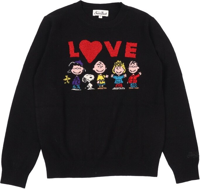 Mc2 Saint Barth Kids X Peanuts New Queen Intarsia-Knit Crewneck Jumper