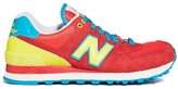 Thumbnail for your product : New Balance Red/Yellow 574 Carnival Sneakers