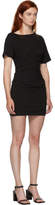 Thumbnail for your product : Alexander Wang Black Draped T-Shirt Bustier Dress