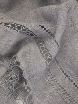 Discord Yohji Yamamoto Khadi embroidered scarf