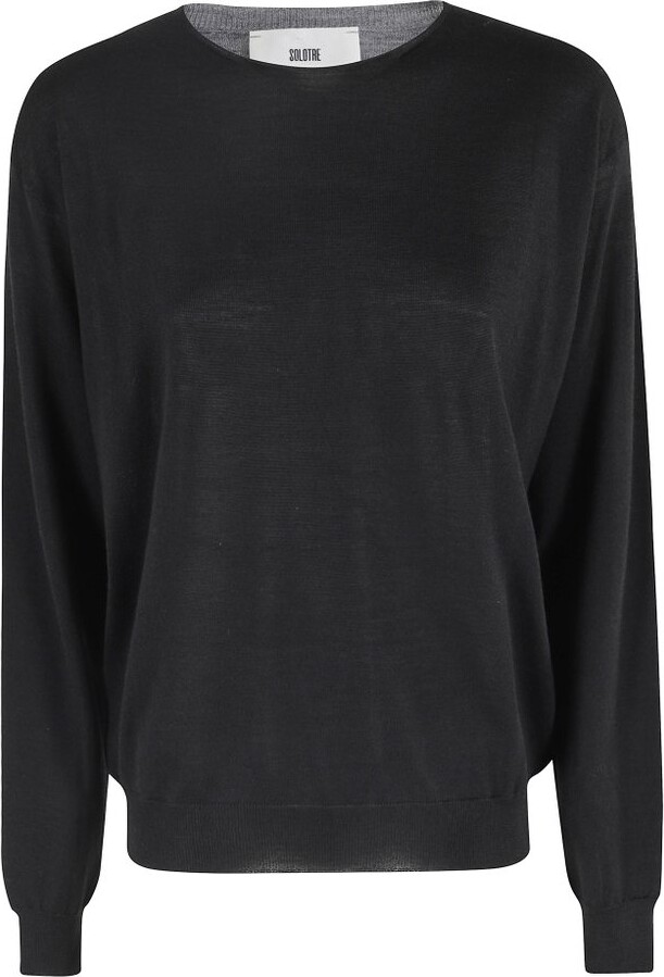 Solotre Contrast Panel Knitwear