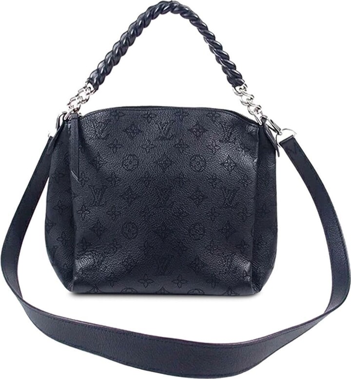 Louis Vuitton Black Braided Leather Chain Shoulder Bag Strap in