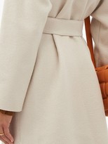 Thumbnail for your product : Harris Wharf London Double-breasted Belted Wool Coat - Cream