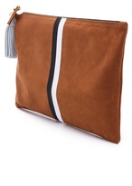 Thumbnail for your product : Clare V. Stripe Oversized Clutch