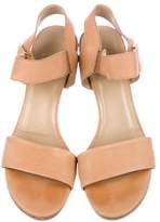 Thumbnail for your product : Stuart Weitzman Leather Ankle Strap Sandals
