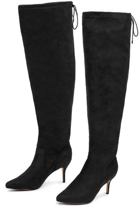 ELOQUII Over the Knee Faux Suede Boot