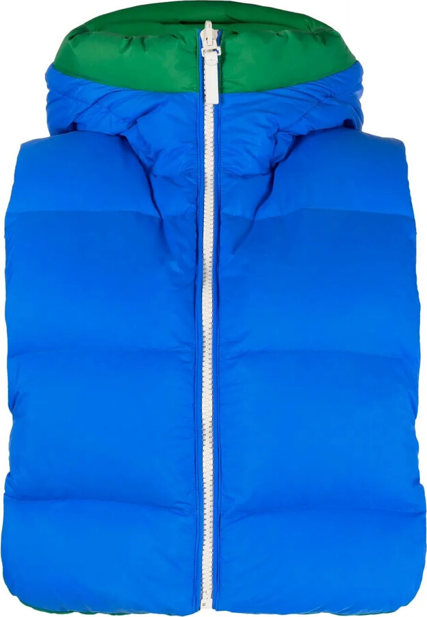 Yves Salomon Logo-Print Reversible Padded Gilet
