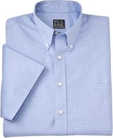 Thumbnail for your product : Jos. A. Bank Traveler S/S Buttondown Patterned Poplin Sportshirt