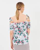 Thumbnail for your product : Dorothy Perkins Floral Cold Shoulder Top