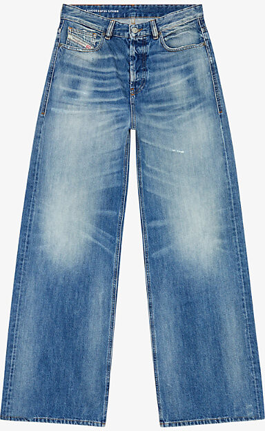 Diesel Womens 01 1996 D-Sire Wide-Leg Low-Rise Jeans 27