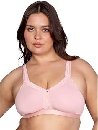 Couture Women's Cotton Luxe Unlined Wire-Free Bra, Blushing Rose, 36C