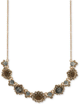 Marchesa Gold-Tone Clear & Colored Crystal Statement Necklace