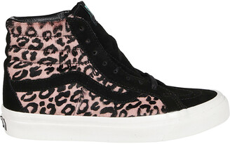 leopard print high top vans