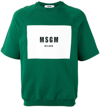 MSGM logo print sweatshirt - men - Cotton - L