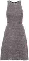 Thumbnail for your product : Banana Republic Petite Tweed Racer-Neck Fit-and-Flare Dress