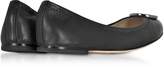 Thumbnail for your product : Tory Burch Liana Black Leather Ballet Flats