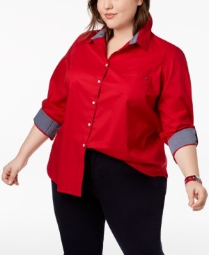 cotton plus size tops