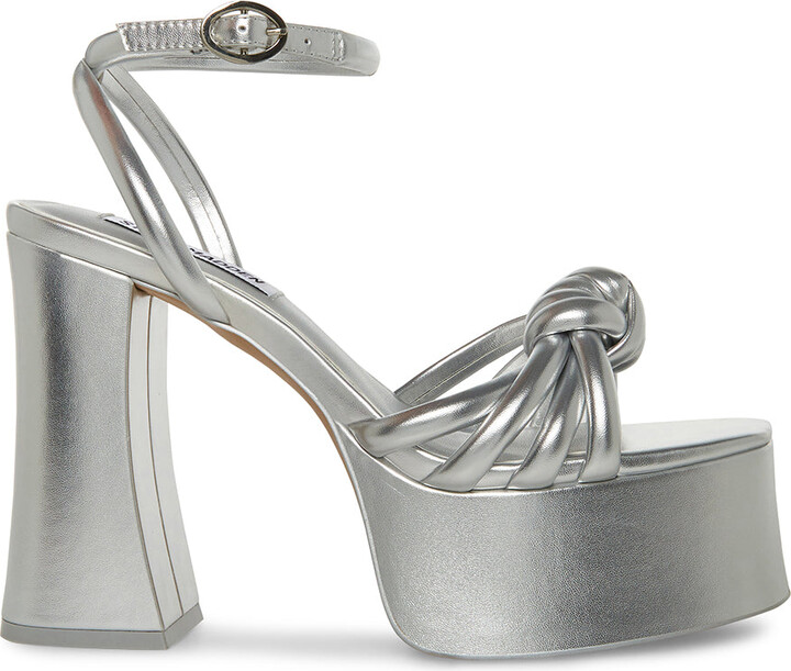 Steve Madden Bonnie Silver ShopStyle Sandals