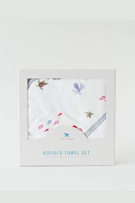 Little Unicorn Mermaid Hooded Towel-Set