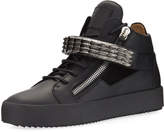 Thumbnail for your product : Giuseppe Zanotti Men's Stan Suede & Leather Mid-Top Sneakers