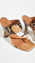 Thumbnail for your product : Paris Texas Python Print Crossover Thong Sandals