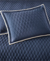 Thumbnail for your product : Martha Stewart CLOSEOUT! Collection Solid Diamond Navy Full/Queen Quilt
