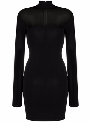Thierry Mugler Cut-Out Fitted Short Dress