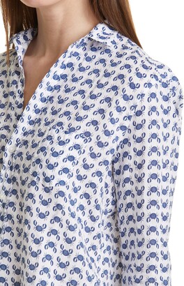 Frank And Eileen Crab Print Button-Up Shirt