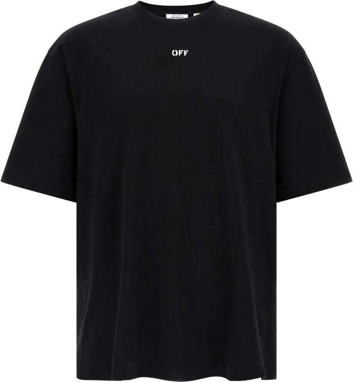 Off-White logo-print spray T-shirt