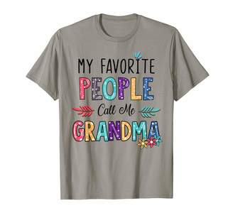 My Favorite People Call Me Grandma Floral Art Shirt T-Shirt