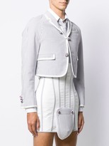 Thumbnail for your product : Thom Browne Rugby Striped Raglan Sport Jacket