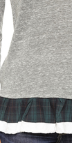 Thumbnail for your product : Clu Plaid Ruffle Top