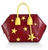 Thumbnail for your product : Stella McCartney Star Cavendish Faux-Leather Boston Bag