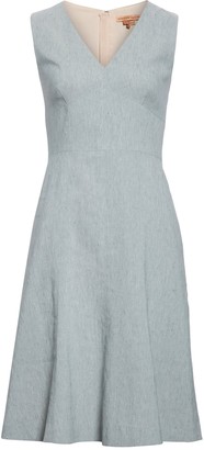 Tailored by Rebecca Taylor Sleeveless Linen Blend Fit & Flare Dress
