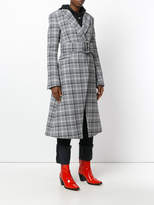 Thumbnail for your product : Off-White belted checked coat