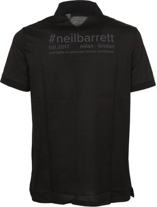 Neil Barrett Printed Back Polo Shirt