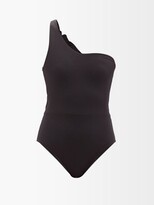 Thumbnail for your product : CASA RAKI Ines One-shoulder Recycled-fibre Swimsuit - Black