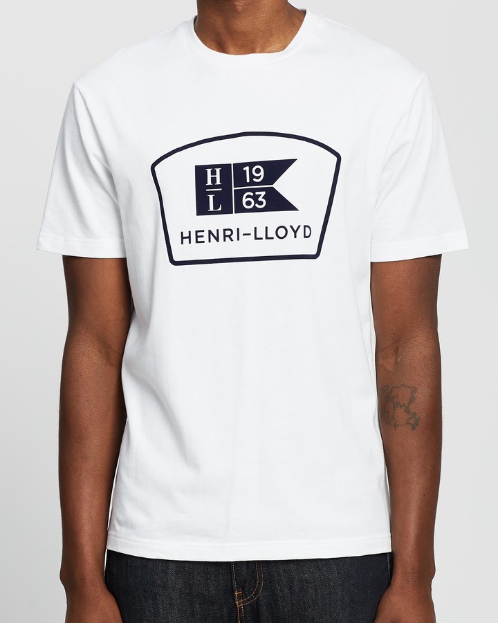 Henri Lloyd Men's White Printed T 