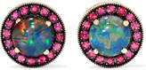 Thumbnail for your product : Andrea Fohrman 18-karat Rose Gold, Ruby And Opal Earrings