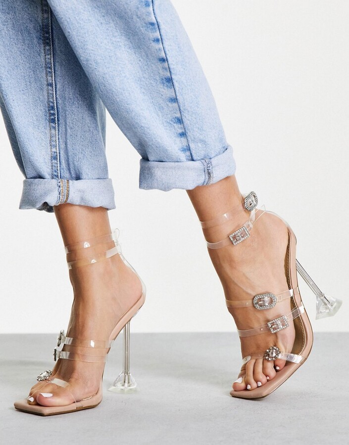 Ego Ginny clear heel in clear - ShopStyle
