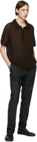 Thumbnail for your product : Maison Margiela Brown Open Knit Polo