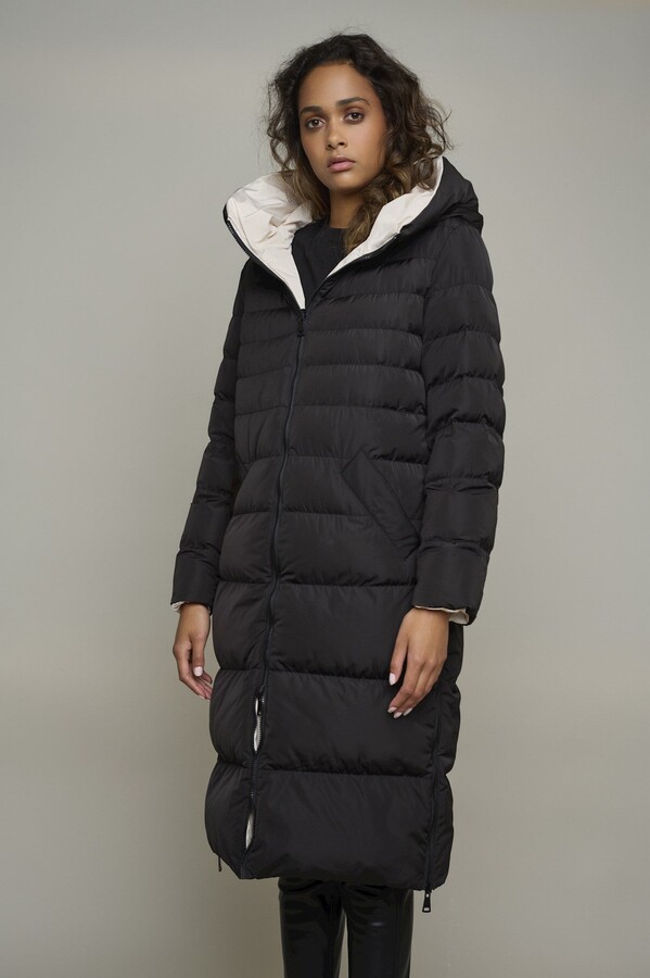 long length puffa coat